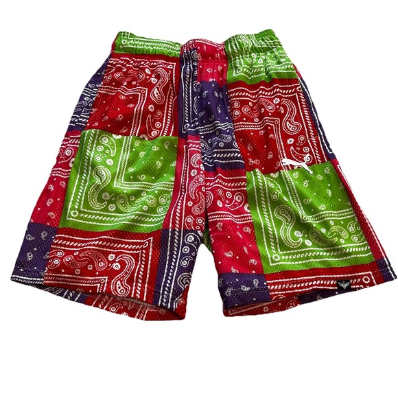 PUMA LAMELO BALL‎ Medium Paisley Basketball Shorts Not From Here Men Patchwork